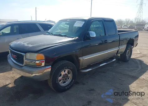 2002 GMC Sierra 1500 Sle from USA, damaged, VIN 2GTEK19T621342644